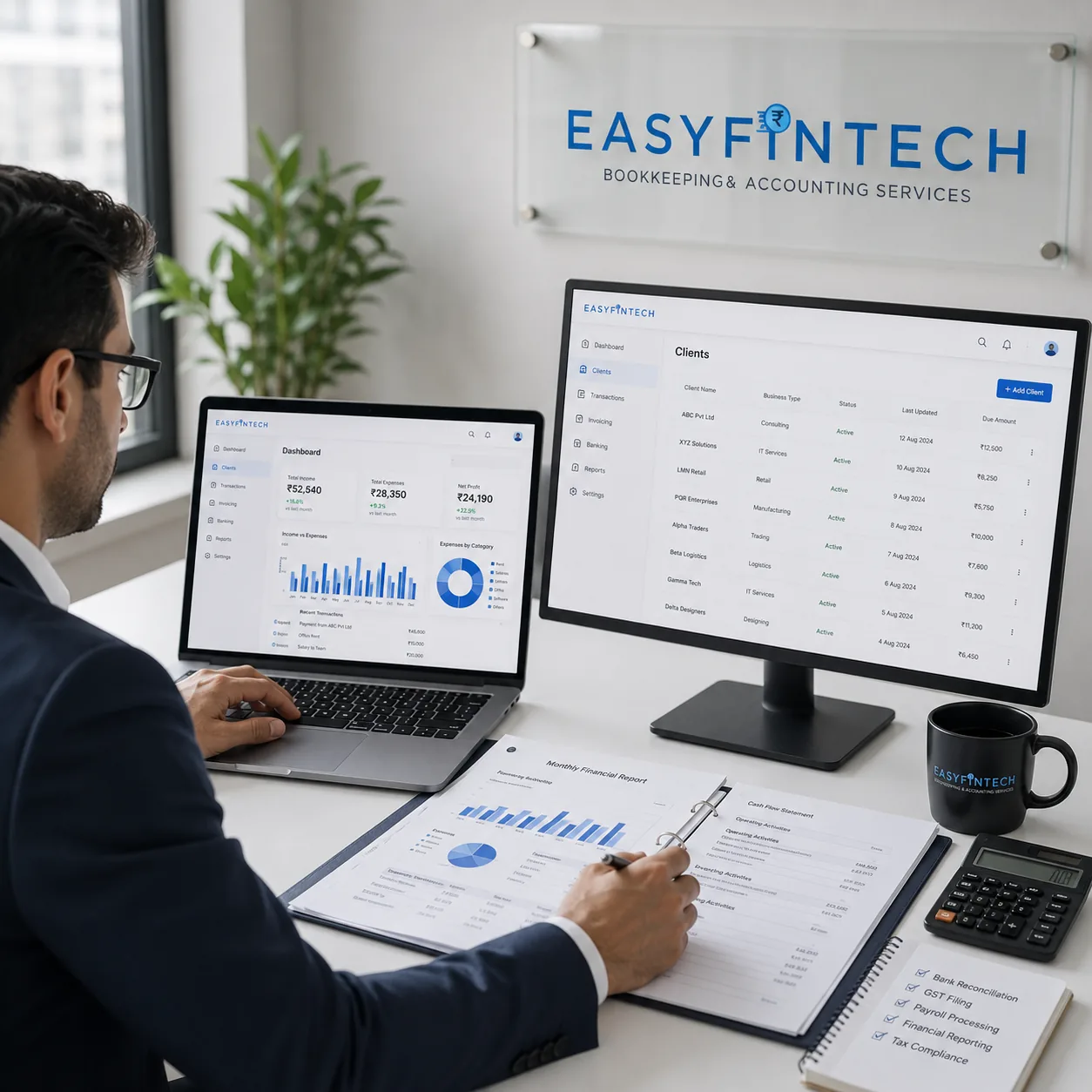 Financial bookkeeping and accounting