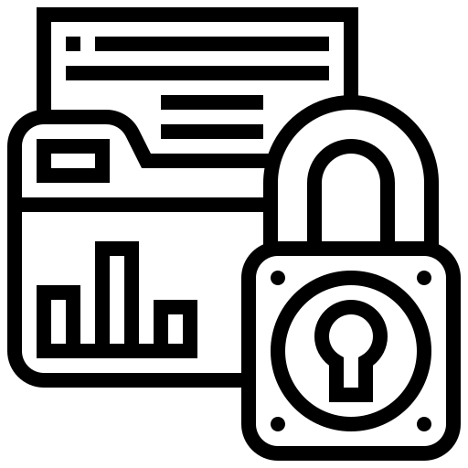 Confidential white-label delivery icon